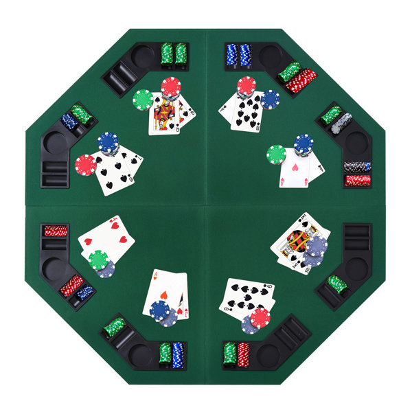 48'' 8 Player Poker Table & Reviews Wayfair